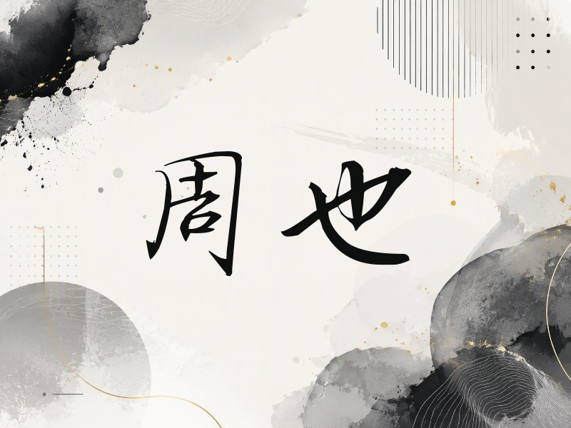 周也签名（公务签）