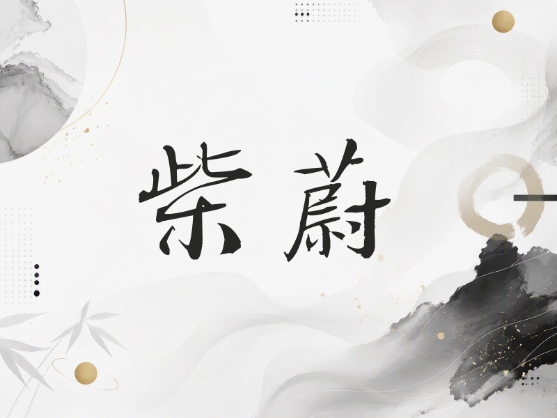 柴蔚签名（公务签）