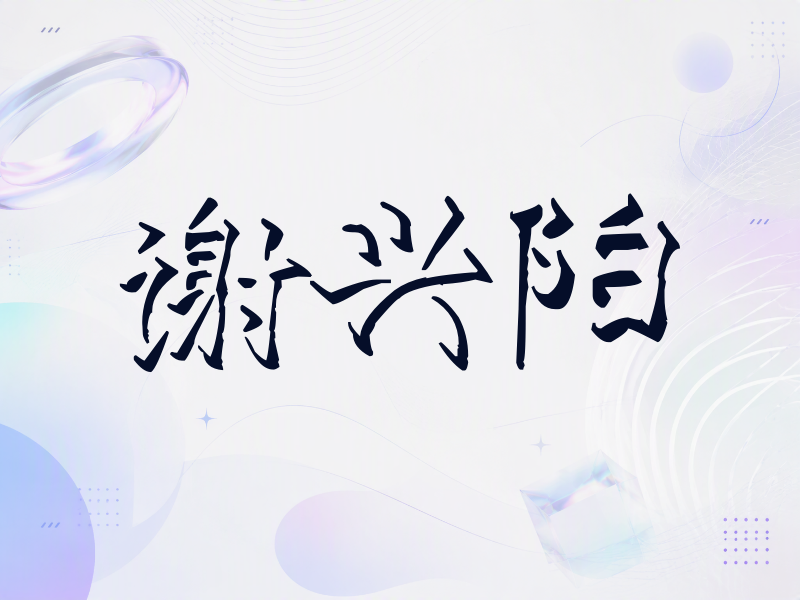 谢兴阳签名（立体签名）