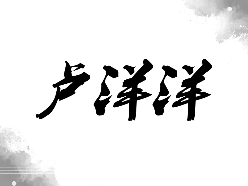 卢洋洋签名（刀锋世界）