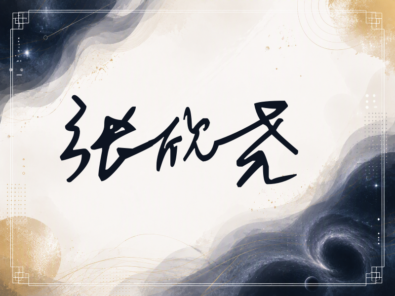 张欣尧签名（行草签）