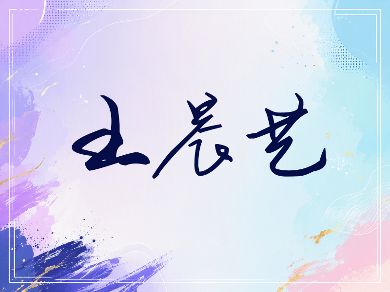王晨艺签名（时尚签）