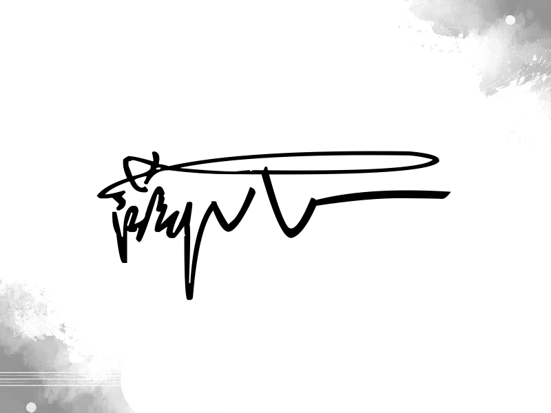 薛八一签名（连笔签）