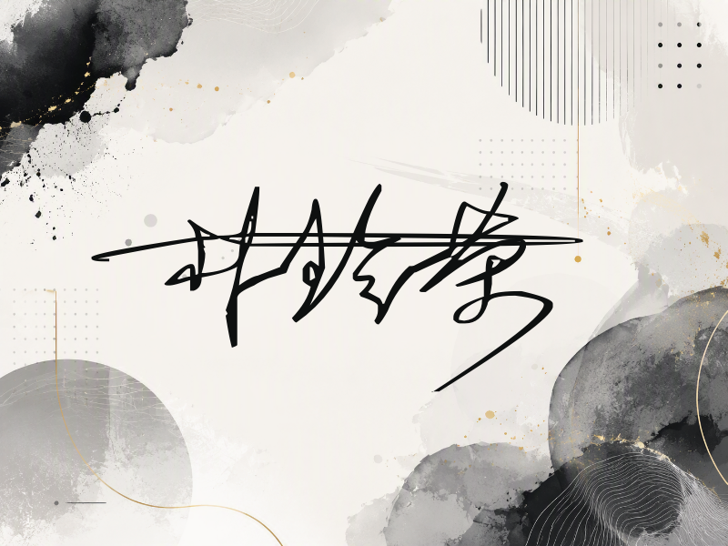 朴珍荣签名（连笔签）