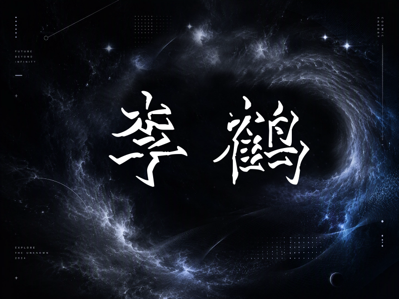 李鹤签名（立体签名）