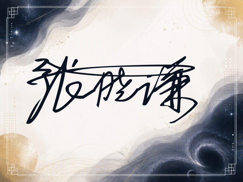 张晓谦签名