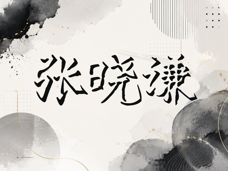 张晓谦签名（立体签名）