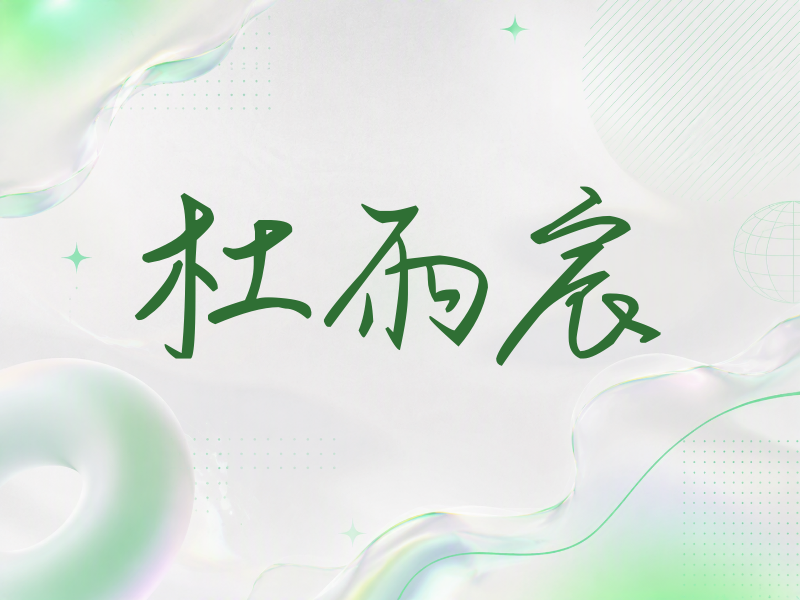 杜雨宸签名（时尚签）