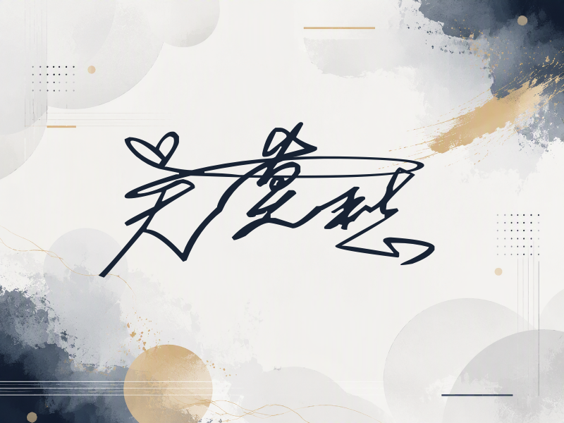 吴莫愁签名（连笔签）