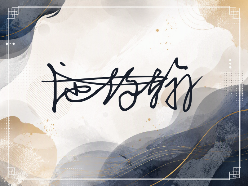 池约翰签名