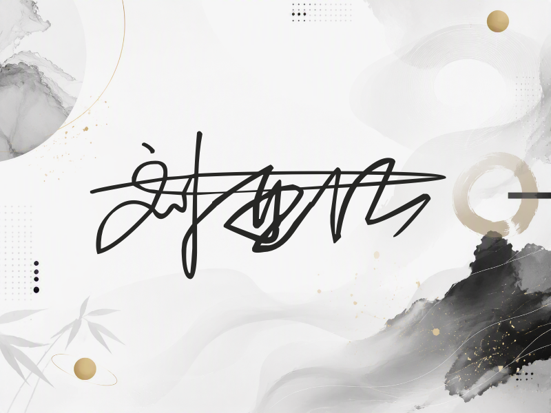 刘亚仁签名