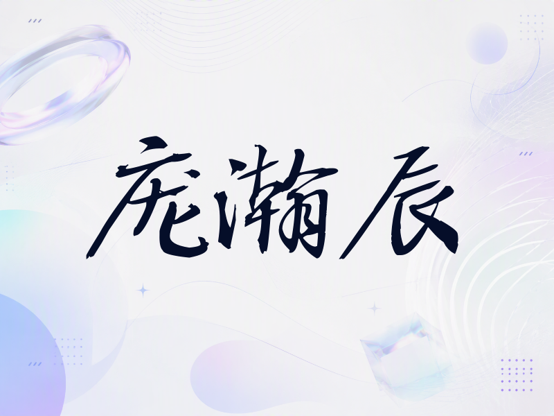 庞瀚辰签名（公务签）