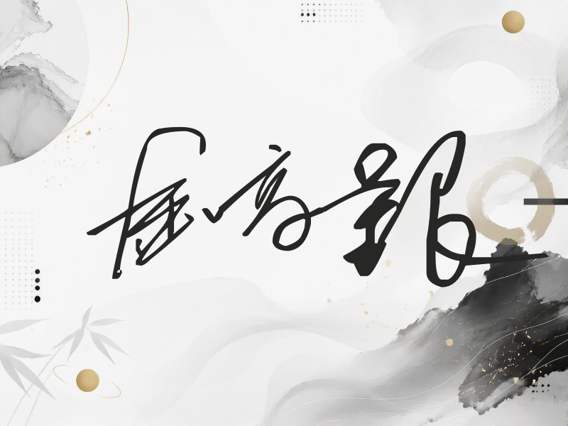 金高银签名（公务连笔）