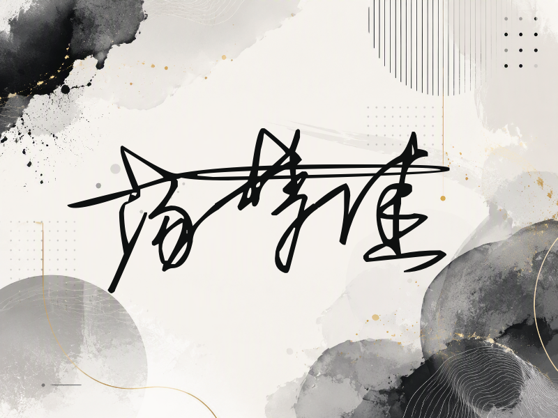 汤梦佳签名