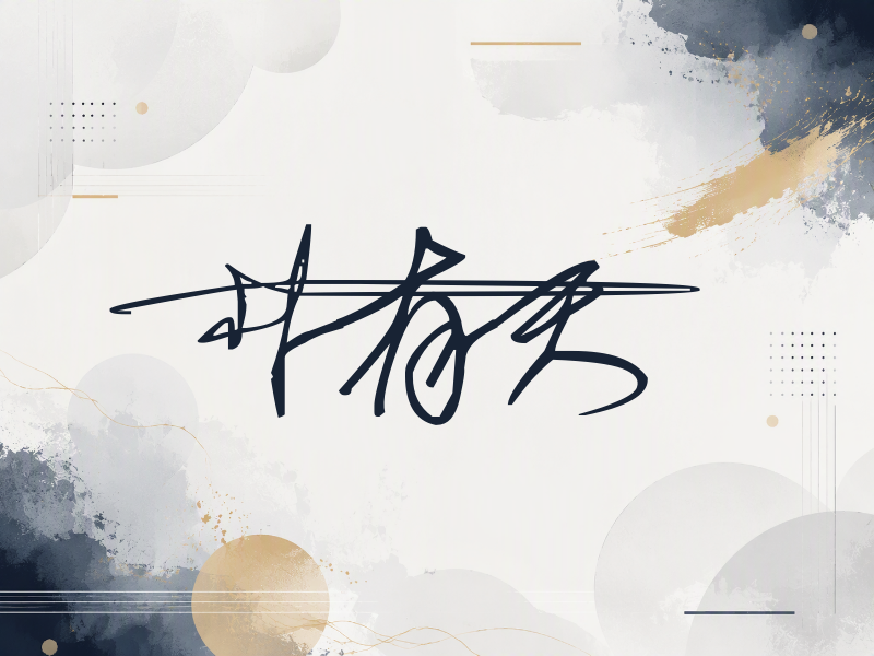 朴有天签名