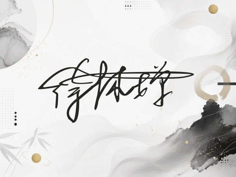 徐沐婵签名（连笔签）