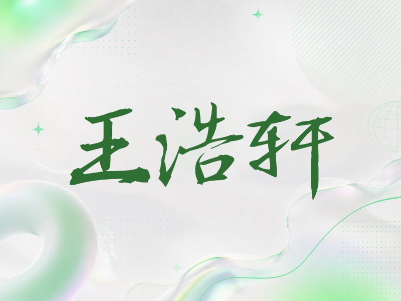 王浩轩签名（公务签）