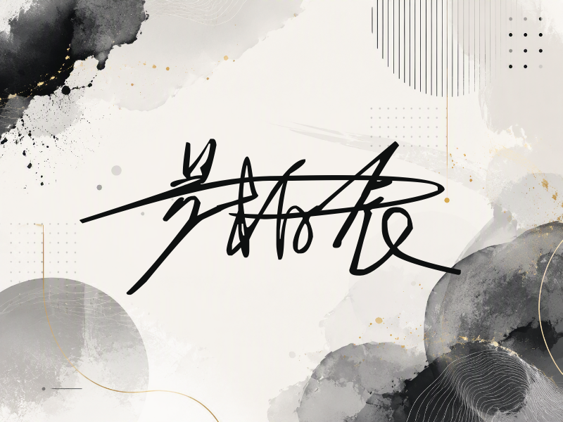 易柏辰签名（连笔签）