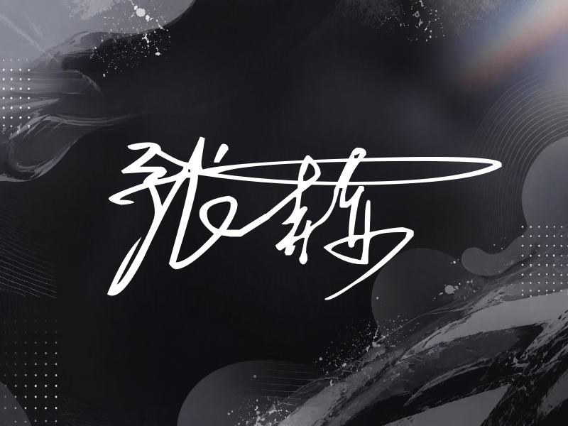 张赫签名