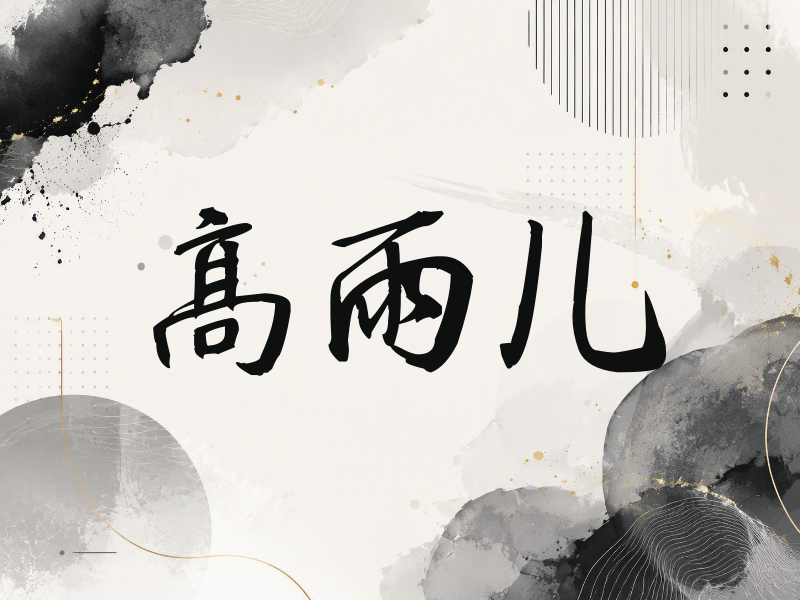 高雨儿签名（公务签）