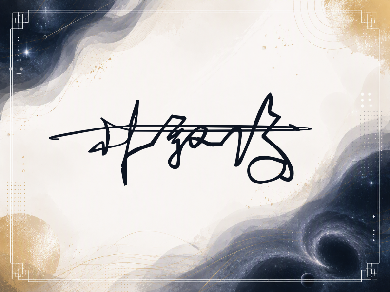 朴叙俊签名（连笔签）