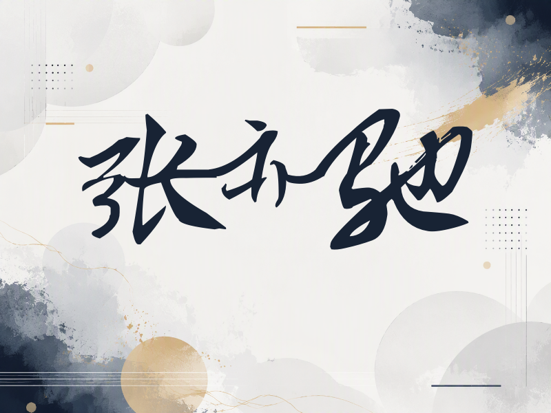 张亦驰签名（连笔书法）