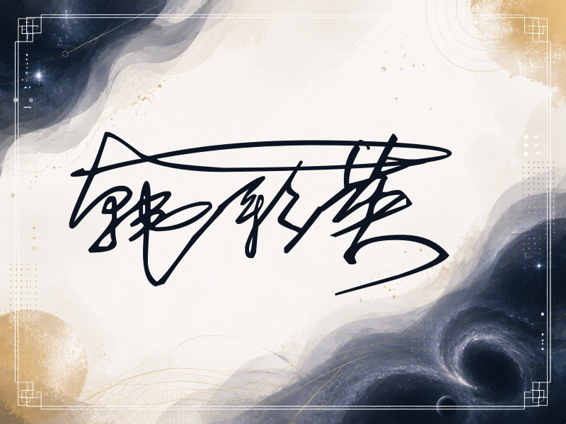 韩彩英签名