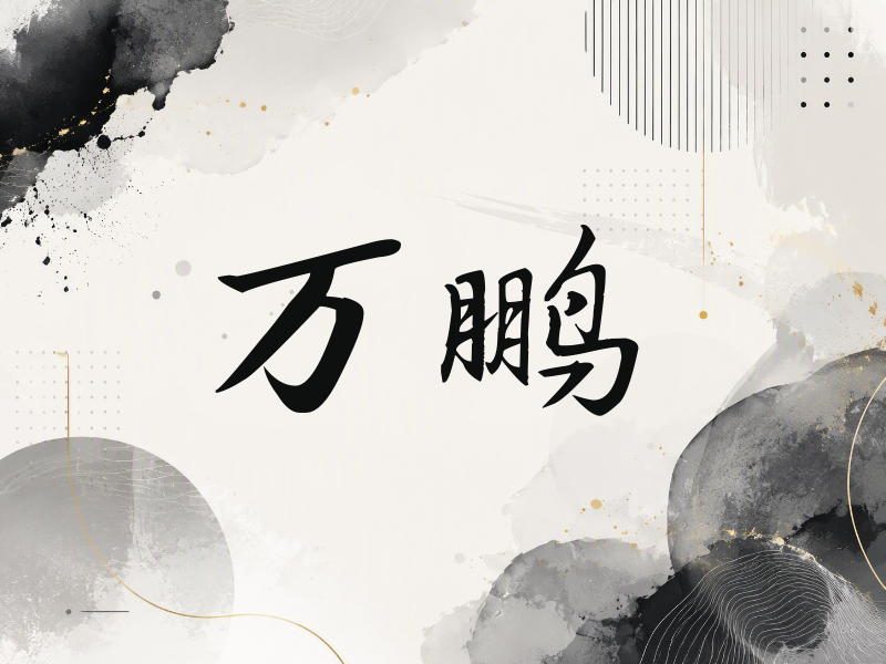 万鹏签名（公务签）