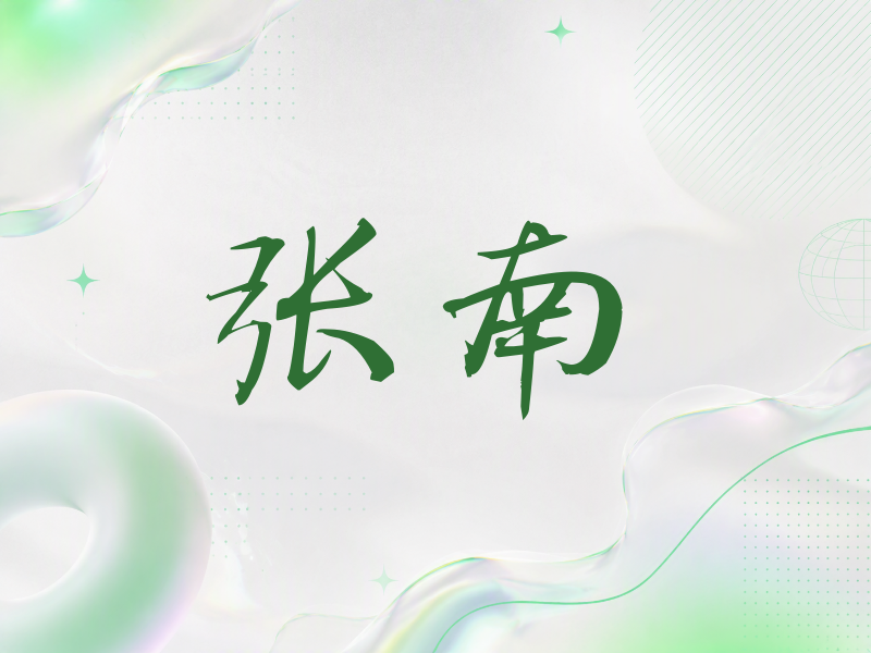 张南签名（公务签）