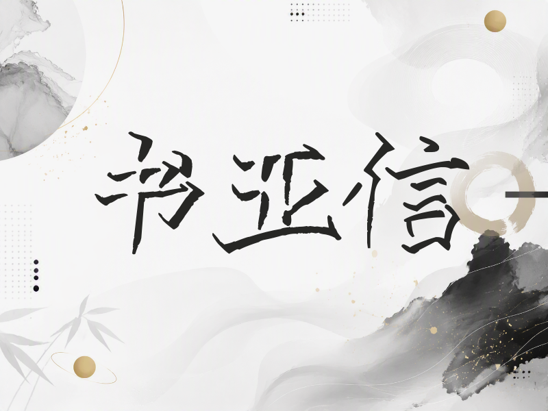 书亚信签名（立体签名）