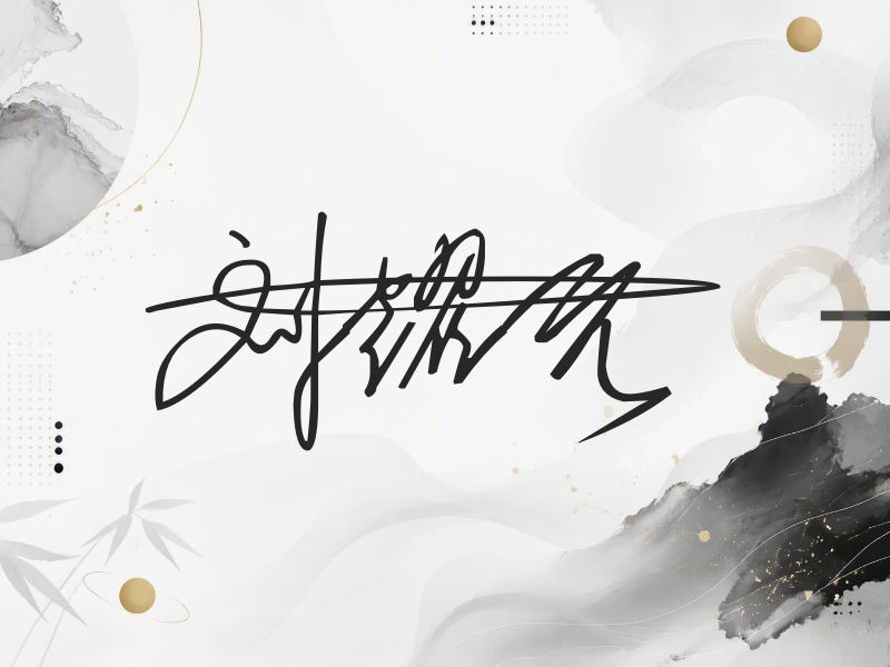 刘耀元签名（连笔签）