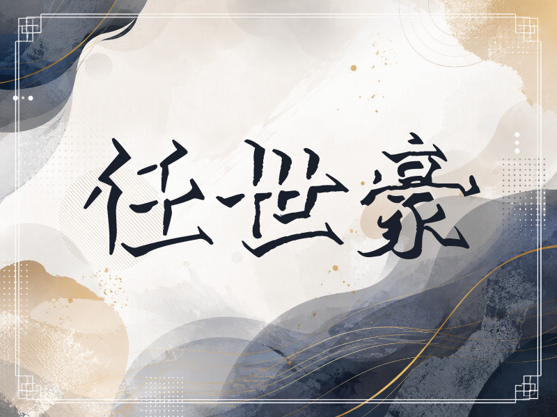 任世豪签名（立体签名）