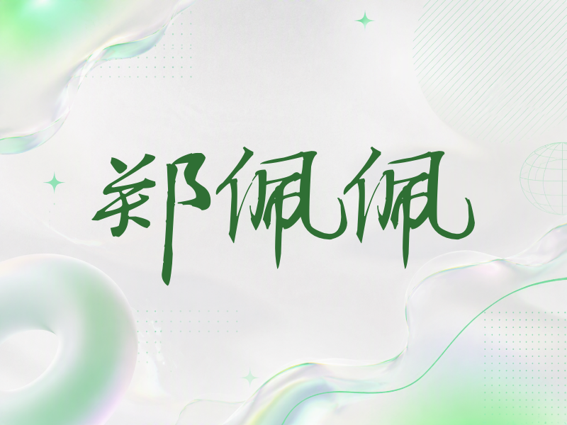 郑佩佩签名（公务签）