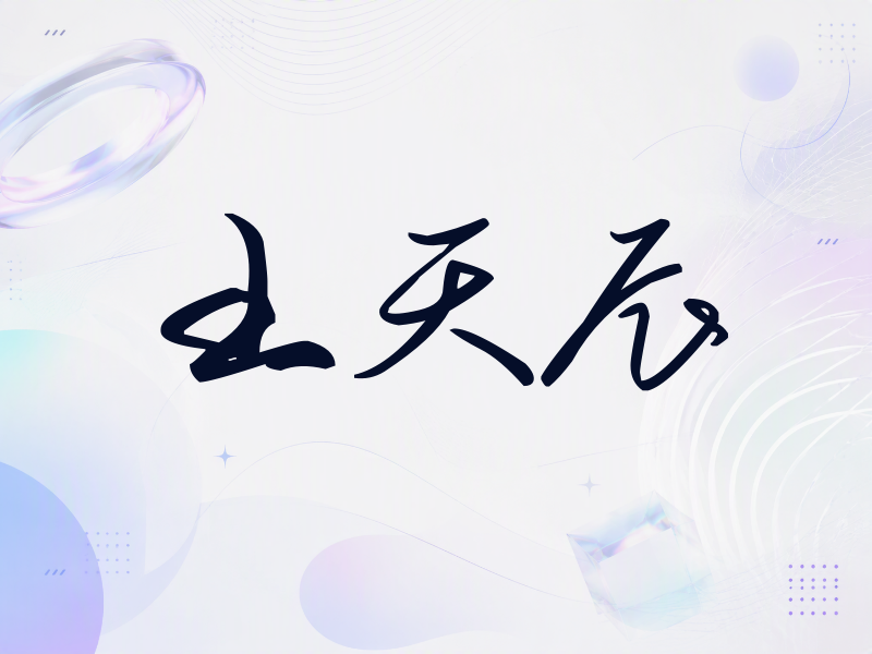 王天辰签名（时尚签）