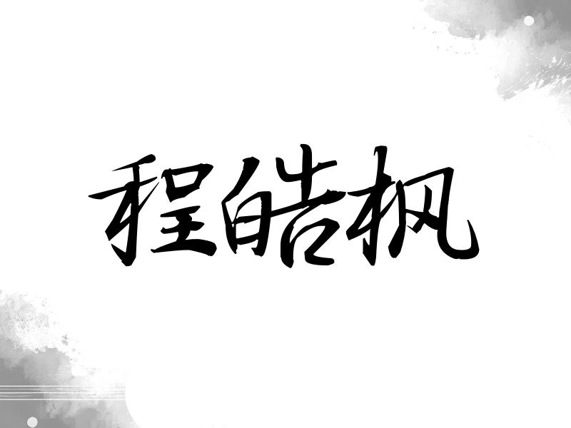 程皓枫签名（公务签）