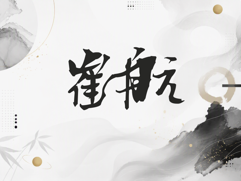 崔航签名（连笔书法）