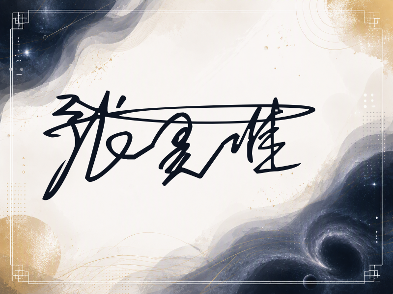 张昊唯签名（连笔签）