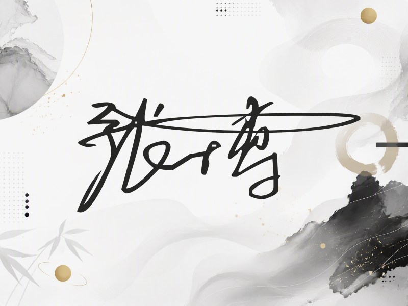 张博签名