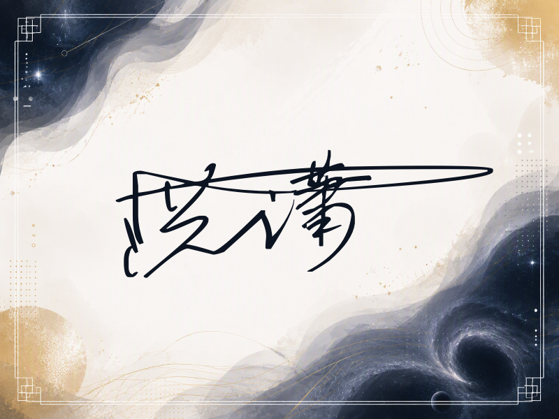 洪潇签名