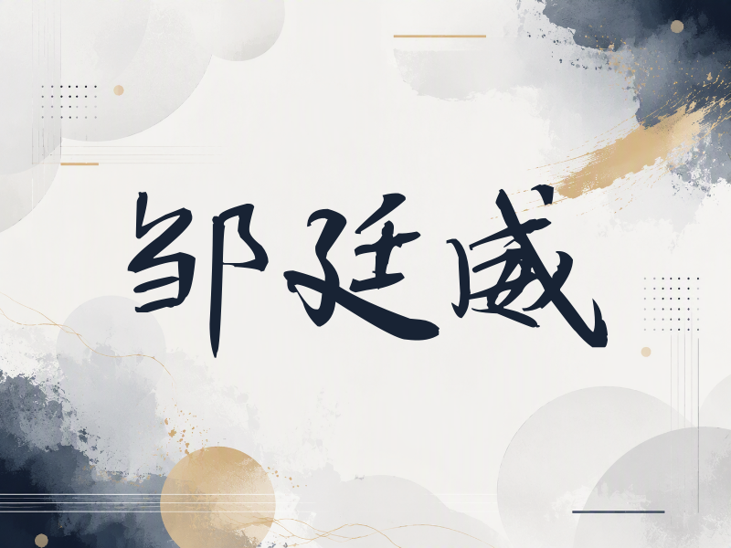 邹廷威签名（公务签）