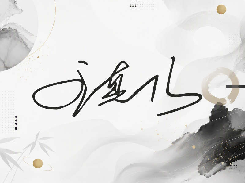 王真儿签名（公务连笔）