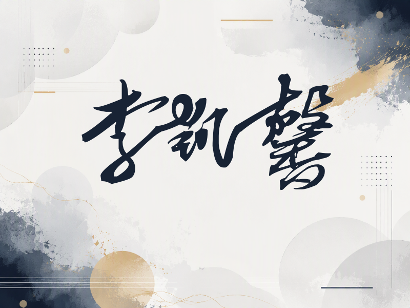 李凯馨签名（连笔书法）
