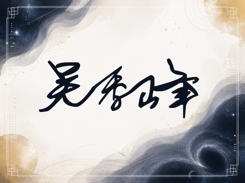 吴季峰签名（行草签）