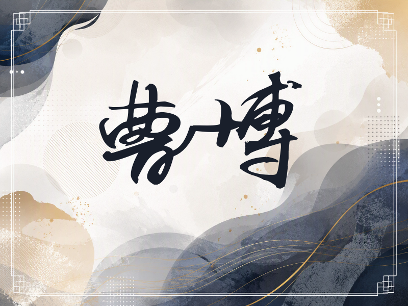 曹博签名（连笔书法）