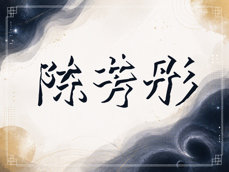 陈芳彤签名（立体签名）