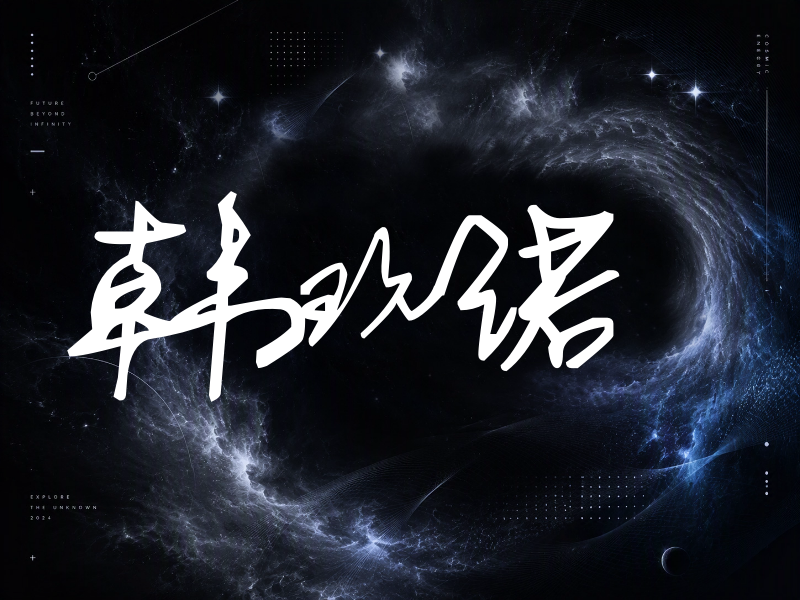 韩玖诺签名（行草签）