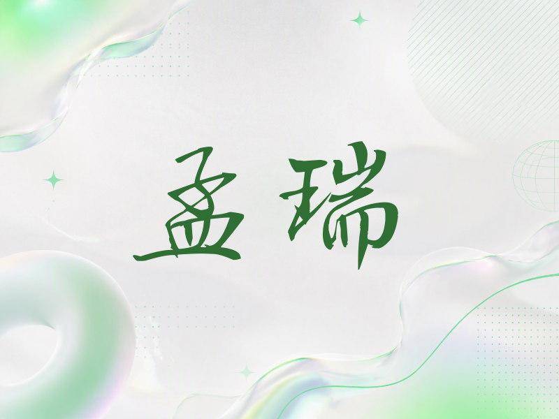 孟瑞签名（公务签）