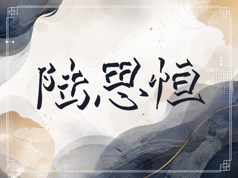 陆思恒签名（立体签名）
