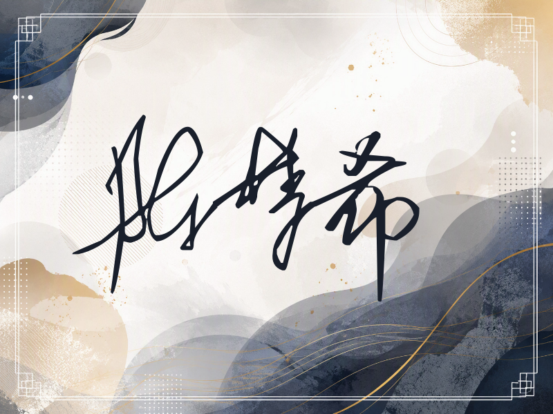 陈梦希签名（公务连笔）