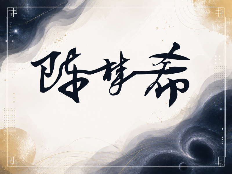 陈梦希签名（连笔书法）
